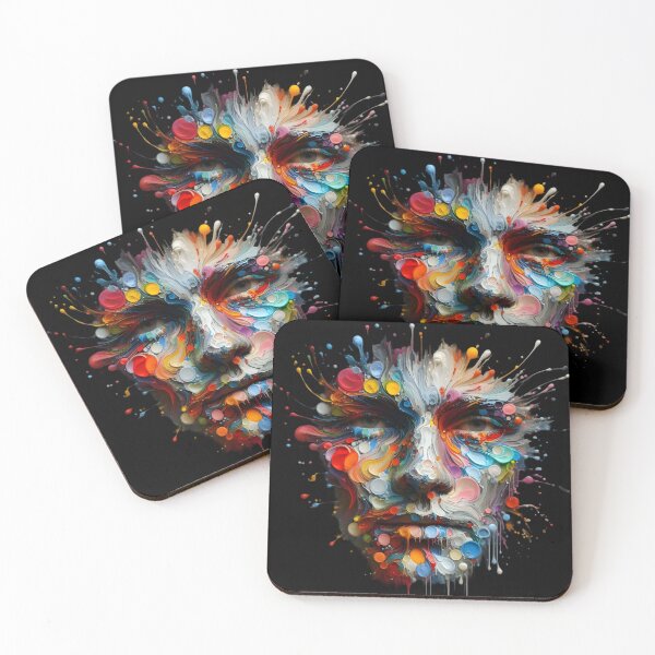 Item preview,  Abstract Splash Portrait Art designed and sold by IllumeInk.