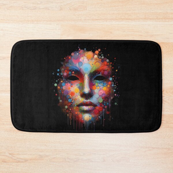 Item preview,  Abstract Colorful Mask Art designed and sold by IllumeInk.