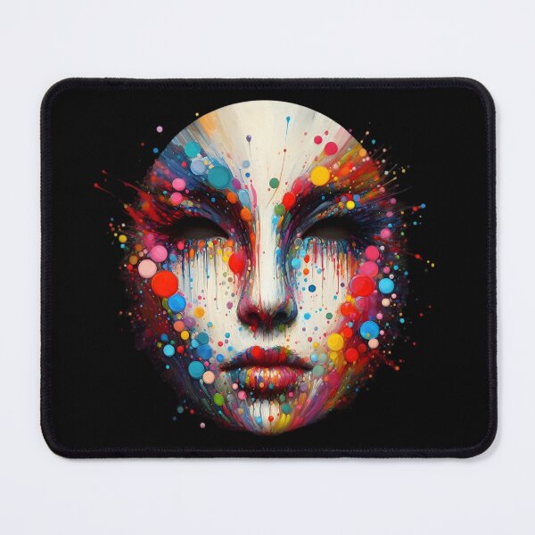Item preview, Colorful Abstract Mask Art designed and sold by IllumeInk.
