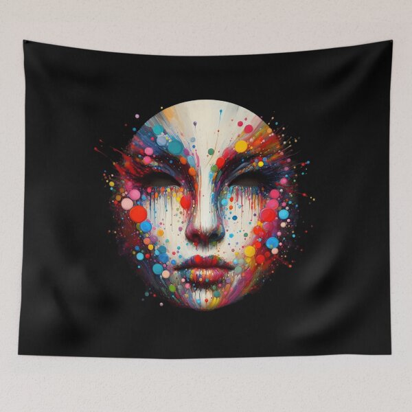Item preview,  Colorful Abstract Mask Art designed and sold by IllumeInk.