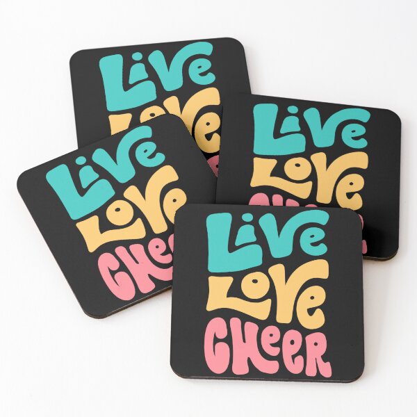 Item preview, Live Love Cheer | Inspirational Cheerleading Quote  designed and sold by TurtleDojo.