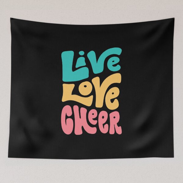 Item preview, Live Love Cheer | Inspirational Cheerleading Quote  designed and sold by TurtleDojo.