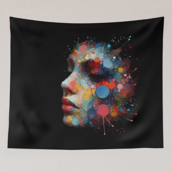 Item preview,  Colorful Abstract Portrait Art designed and sold by IllumeInk.