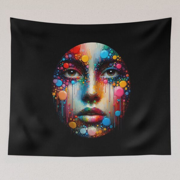 Item preview,  Vibrant Abstract Portrait Art designed and sold by IllumeInk.