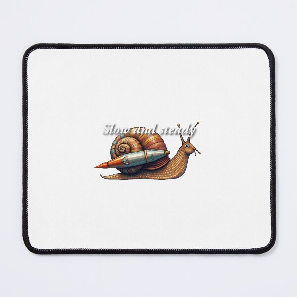 Item preview, Slow and Steady - Quirky Snail  designed and sold by ARTLinger.