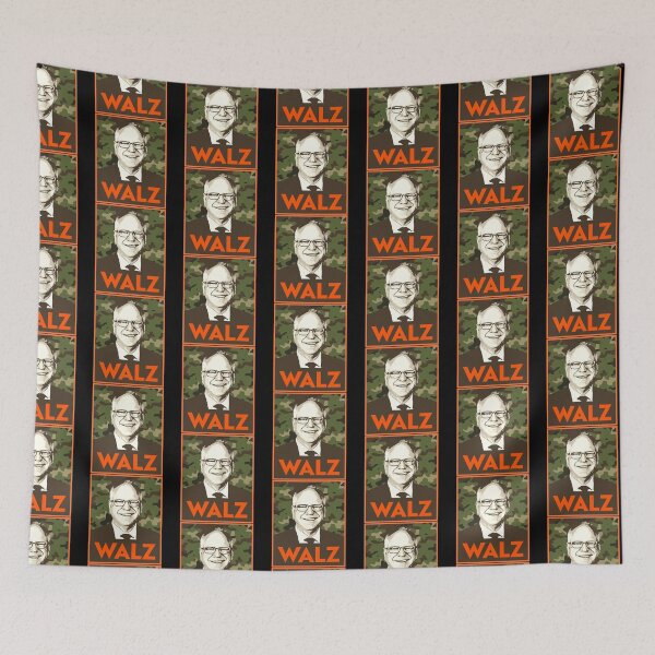 Item preview, Tim Walz Camouflague designed and sold by partyfarty.
