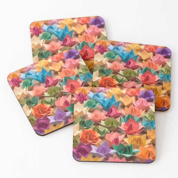 Item preview, Origami Art - Garden of Whimsy: A Kaleidoscope of Ornamental Cabbages designed and sold by ArtfulFolds.