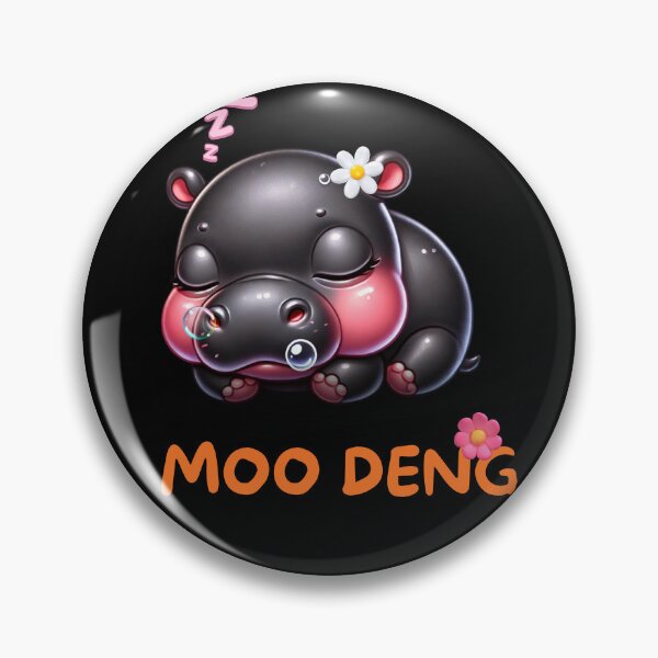 Item preview, Moo Deng is baby Hippopotamus. designed and sold by PureLuxe1978.