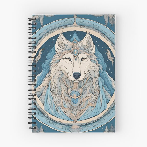 Item preview, Mystical Wolf Spirit – Pastel Tones Inspired by Turkic Mythology designed and sold by mehiydalgic.