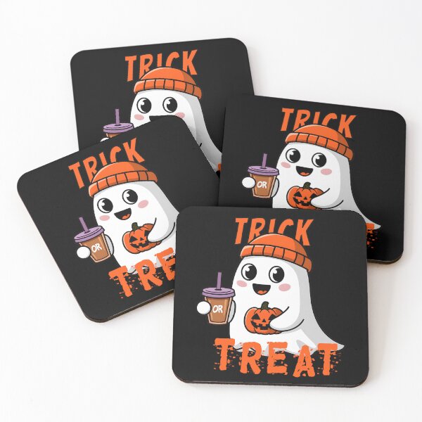 Item preview, The Cute & friendly ghost Trick or Treat designed and sold by ArtbySameer.
