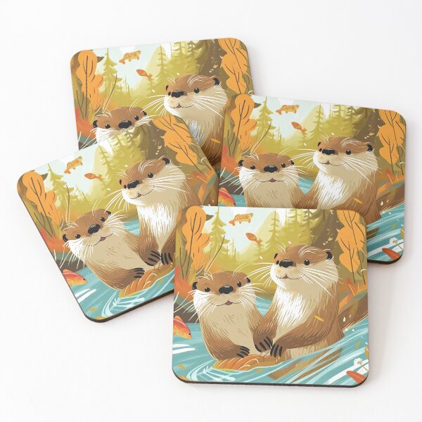 Item preview, Otter Water Slide Race designed and sold by cute-animals99.