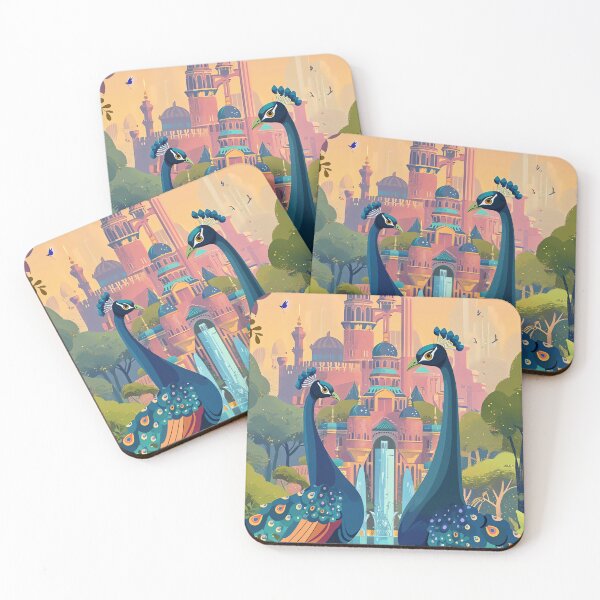 Item preview, Majestic Peacock Guardians designed and sold by cute-animals99.