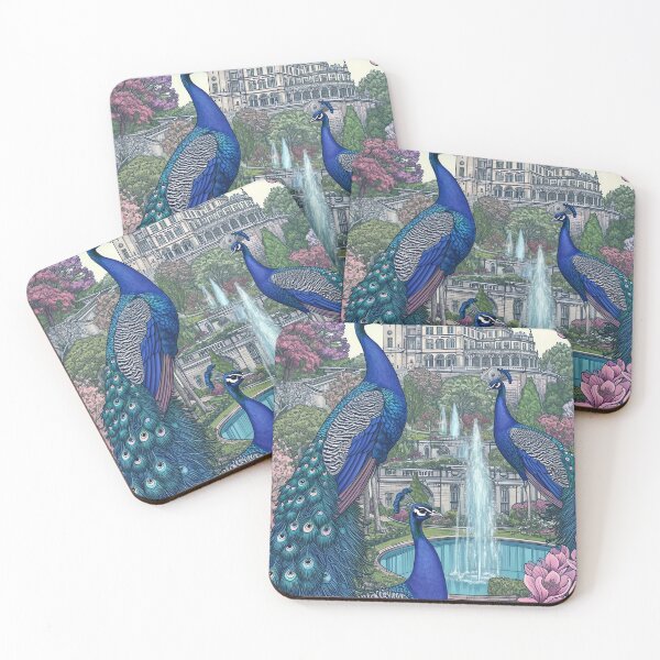 Item preview, Majestic Peacock Guardians designed and sold by cute-animals99.