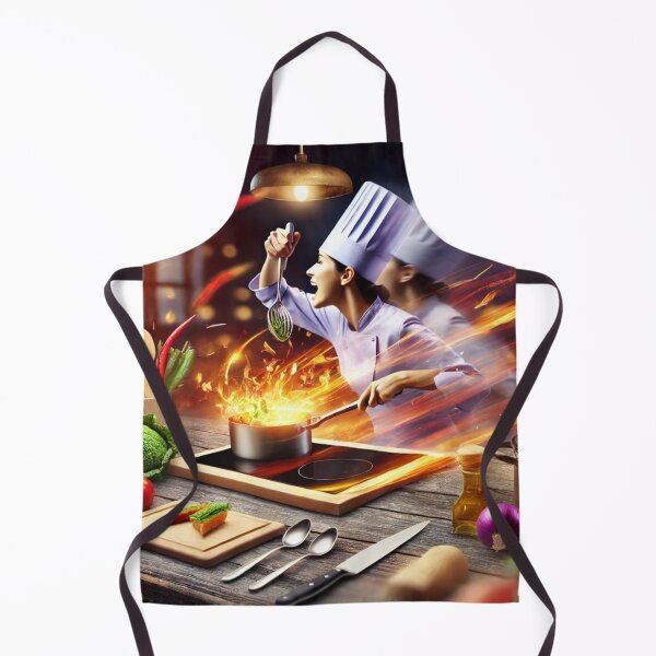 Item preview, Woman chef at work designed and sold by ValerieStOnge.