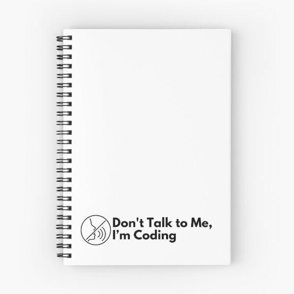 Item preview, Don't Talk to Me, I’m Coding Work quote designed and sold by Vateira.
