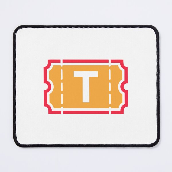 Item preview, Illustration of the letter T on a ticket image designed and sold by rasagamastore.