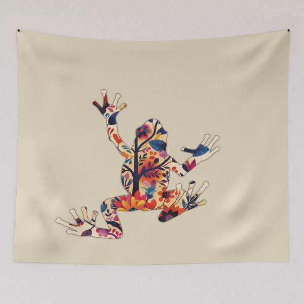 Item preview, Frog ethnic sign in modern abstract design designed and sold by mikistudio.