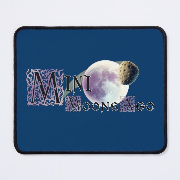 Item preview, Mini Moons Ago - Playful Lunar Wordplay Fantasy Art No 3 designed and sold by Fun Funky Designs.