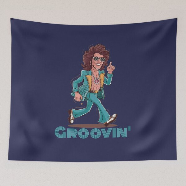 Item preview, Groovy disco dude. Cool soul funk music guy right out of the 1970's designed and sold by hitNmiss.