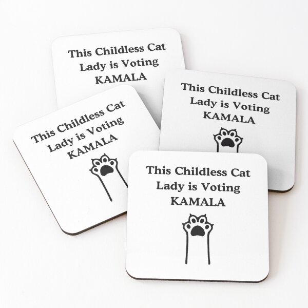 Item preview, Childless Cat Lady This Childless Cat Lady Is Voting Kamala designed and sold by Greenbacks.
