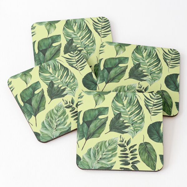 Item preview, Grean Leaves of Monstera Plant Oil Painting  designed and sold by Juana-.