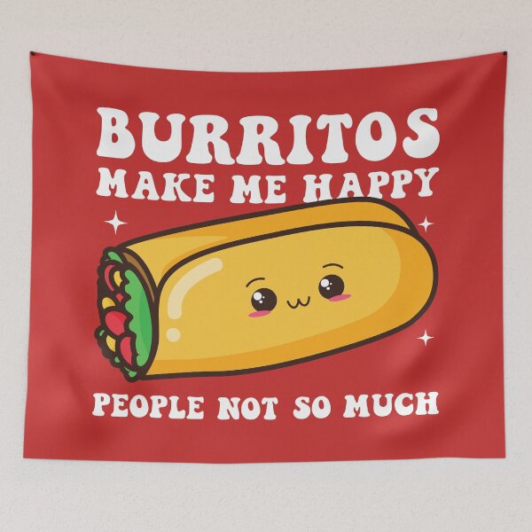 Item preview, Burritos make me happy, people not so much  designed and sold by T&C Finesse.