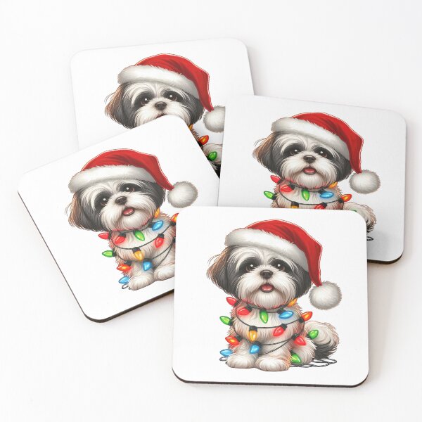 Artikelvorschau, Shih Tzu Hund Weihnachten entworfen und verkauft von doodIllustrate.