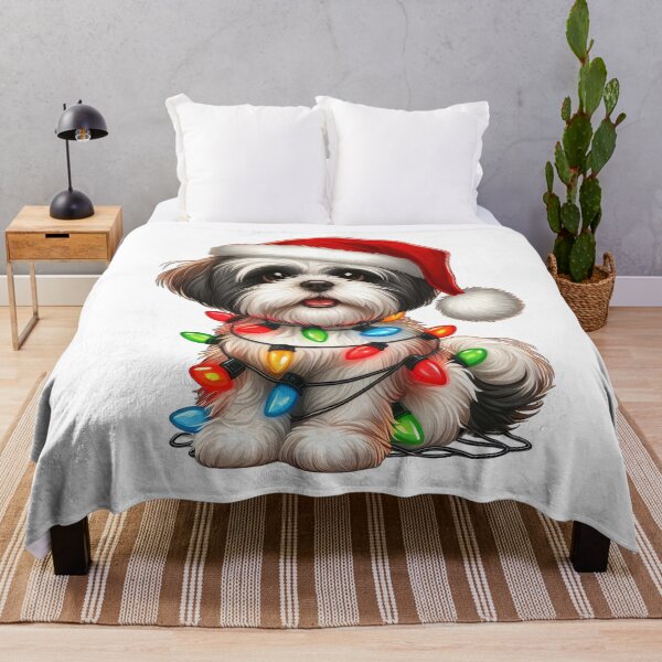 Item preview, Shih Tzu Dog Christmas designed and sold by doodIllustrate.