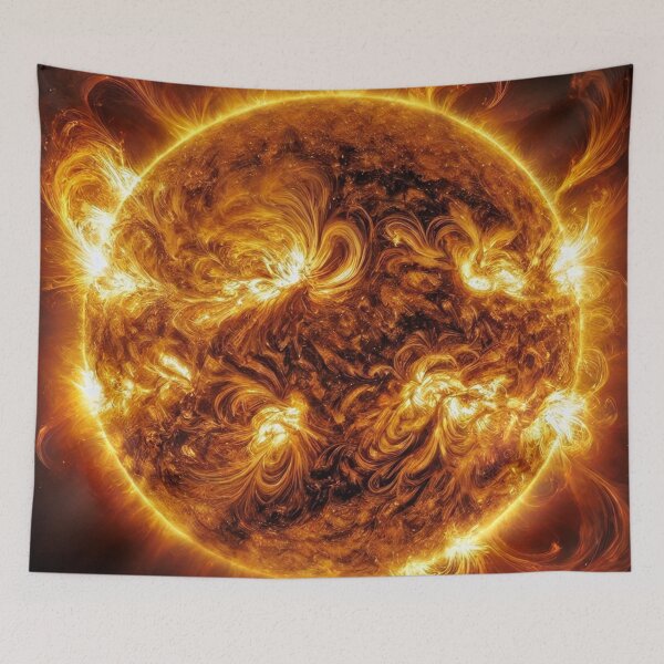 Item preview, The Fiery Majesty of the Sun: A Close-Up of Solar Flares designed and sold by aunins7.