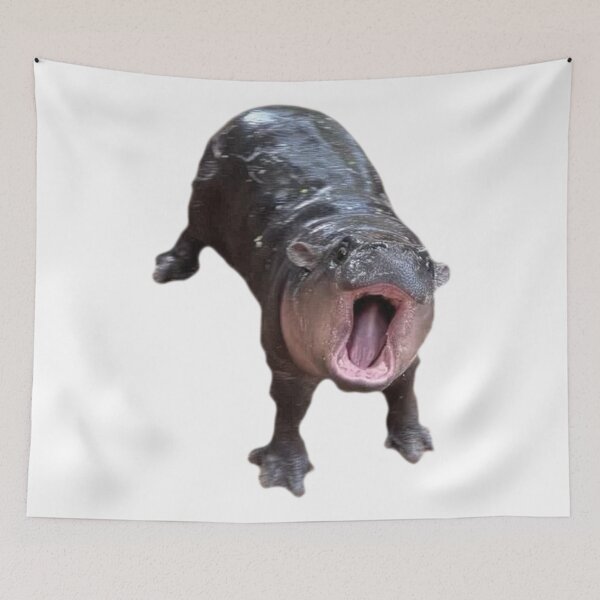 Item preview, Cute Angry Baby Hippo Meme designed and sold by AlexMancic.