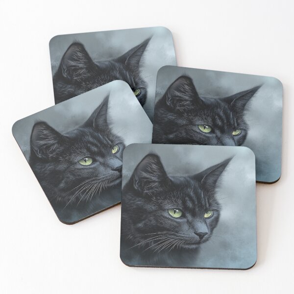 Item preview, Black Cat Portrait designed and sold by PetsArt.