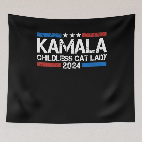 Item preview, Madam President Childless Cat Lady Kamala 2024 Election designed and sold by Greenbacks.
