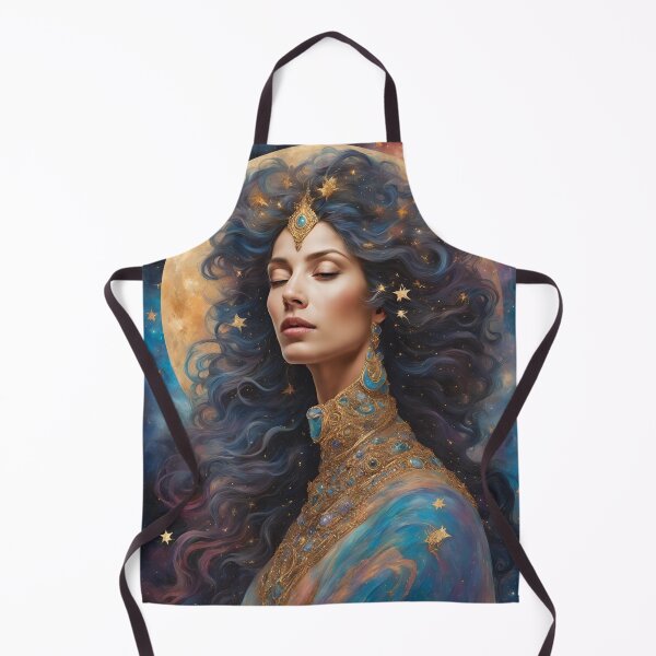 Item preview, Season Virgo, Golden Art nouveau Beautiful Woman Universe designed and sold by KolorellaS.