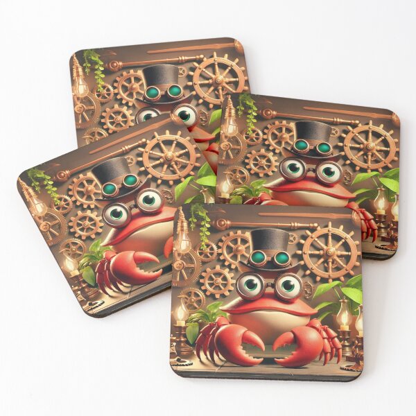 Item preview, Steampunk Christmas Island Red Crab designed and sold by Sillytoe.