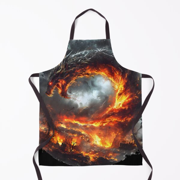 Item preview, Fury of the Flame Dragon Tornado designed and sold by AI-Only Creations.