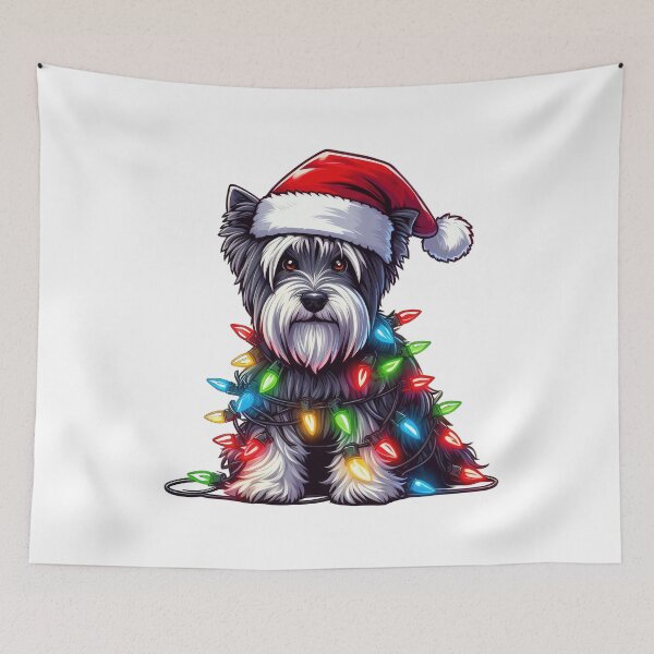 Item preview, Skye Terrier Dog Christmas designed and sold by doodIllustrate.