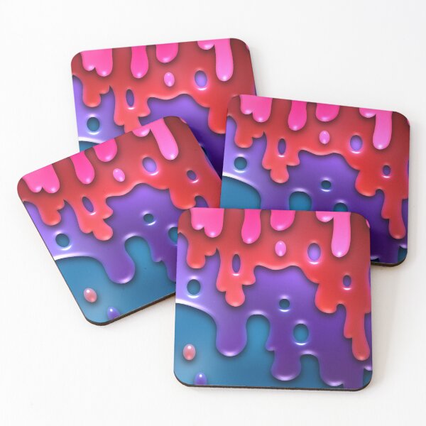 Item preview, Dripping Slime Red Blue designed and sold by SuRReal3D.