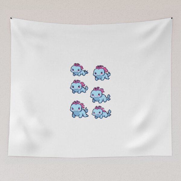 Item preview, Pixel Axolotl Art designed and sold by RetroPop23.