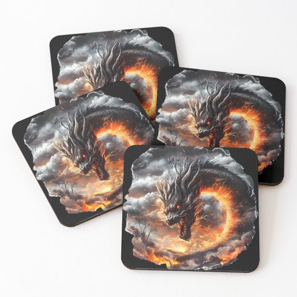 Item preview, Wrath of the Fiery Dragon Storm designed and sold by AI-Only Creations.