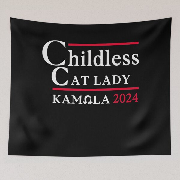 Item preview, This Childless Cat Lady Is Voting Kamala Election 2024 designed and sold by Greenbacks.