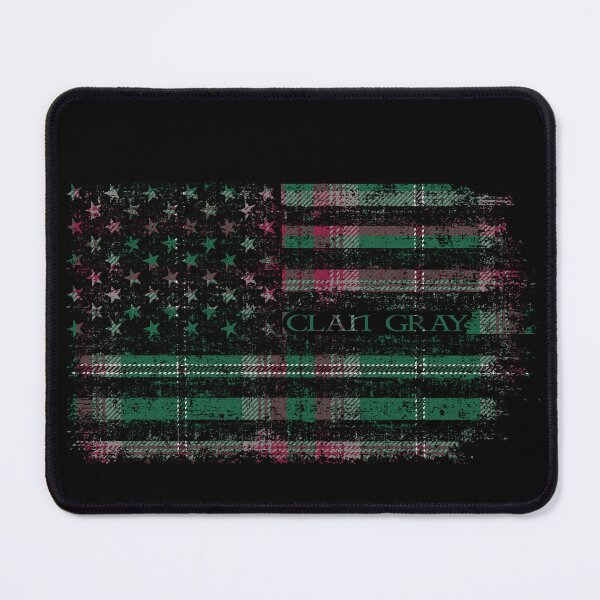 Item preview, Clan Gray Hunting Scottish tartan US flag kilt Scotland designed and sold by Clan1093.