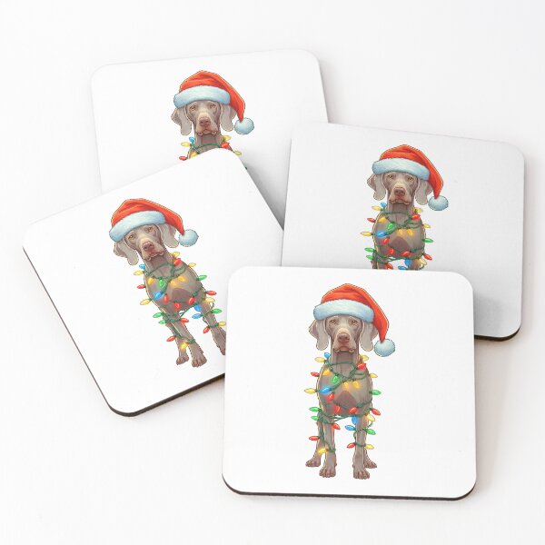 Item preview, Weimaraner Dog Christmas designed and sold by doodIllustrate.