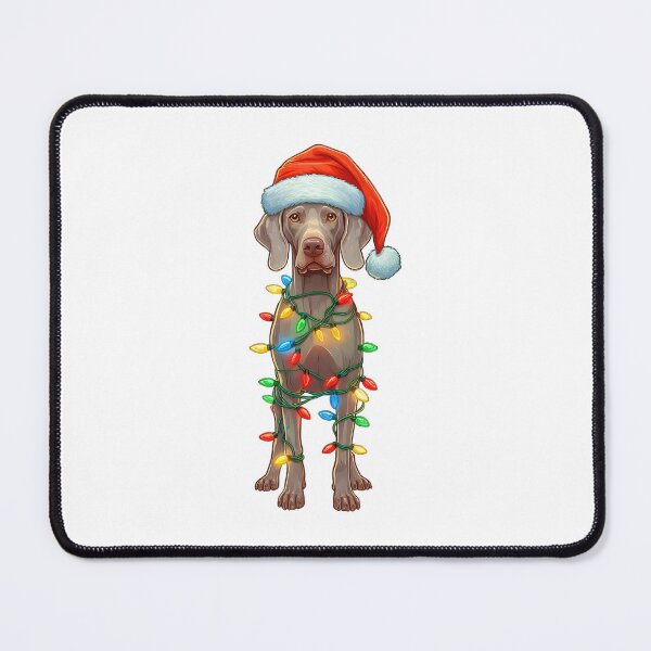 Item preview, Weimaraner Dog Christmas designed and sold by doodIllustrate.