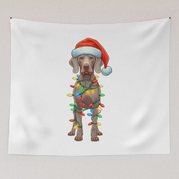 Item preview, Weimaraner Dog Christmas designed and sold by doodIllustrate.