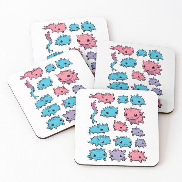 Item preview, Colorful Fantasy Axolotls designed and sold by RetroPop23.