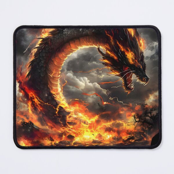 Item preview, Blaze of the Tempest Dragon designed and sold by AI-Only Creations.