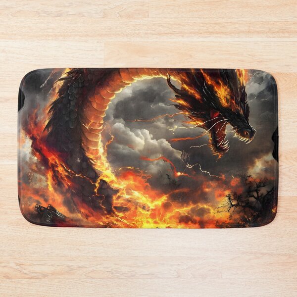 Item preview, Blaze of the Tempest Dragon designed and sold by AI-Only Creations.
