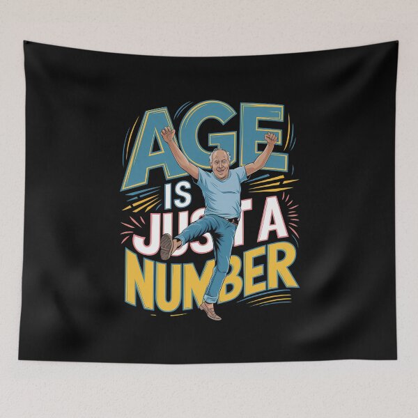 Item preview,  Age Is Just a Number – Energetic Senior T-Shirt Design designed and sold by OwlWorks.