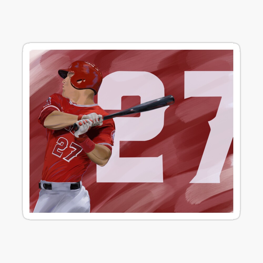 Mike Trout Jersey  Art Print for Sale by athleteart20