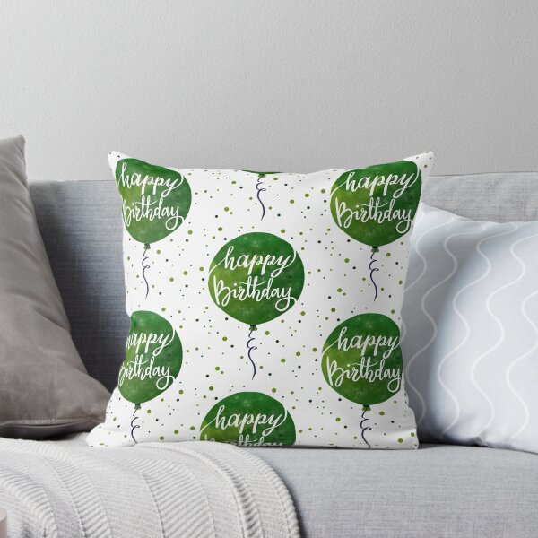 Artikelvorschau, Alles Gute zum Geburtstag - grüner Ballon entworfen und verkauft von PP-Patterns.